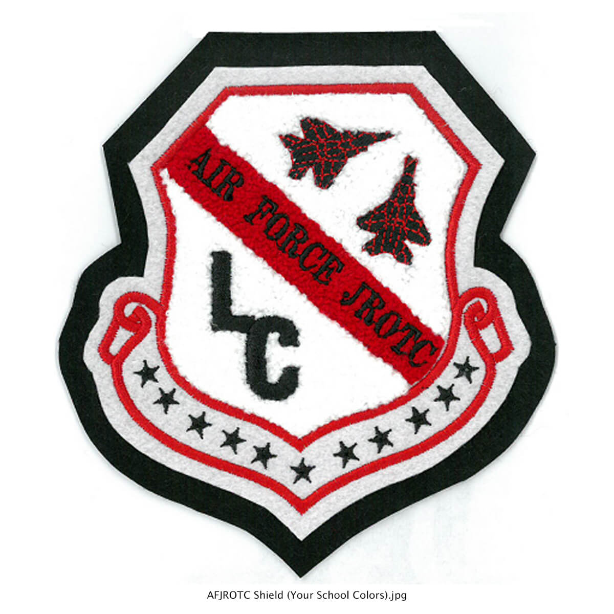 AFJROTC Shield (your school colors)