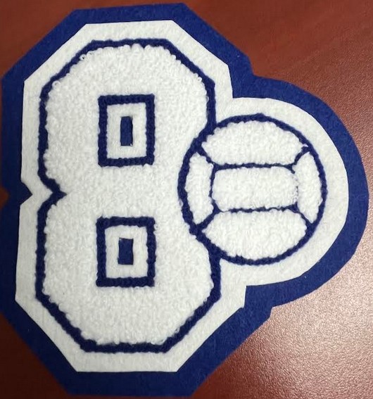 Jersey Number w/ Ball (specify ball) (+$8)