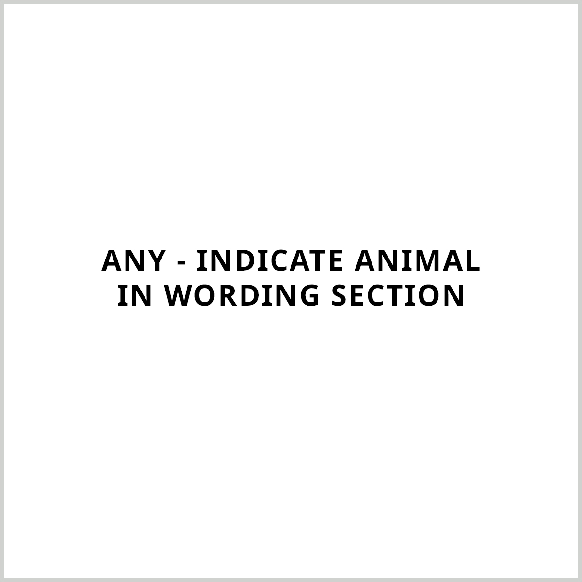 Any Animal Patch