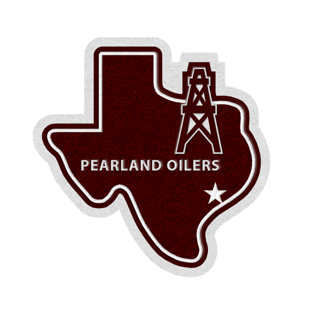 Texas with Pearland School Mascot (+8)