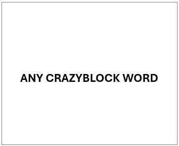 Crazyblock Word – Any